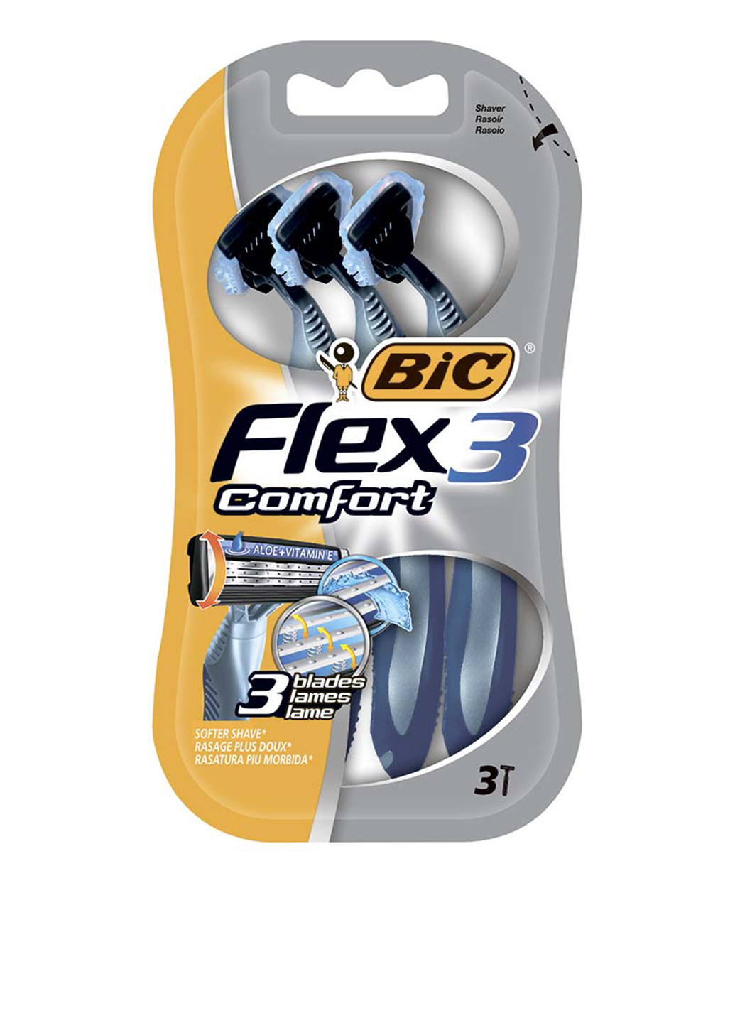 Станок для бритья Flex 3 Comfort, 3 шт Bic (69674617)