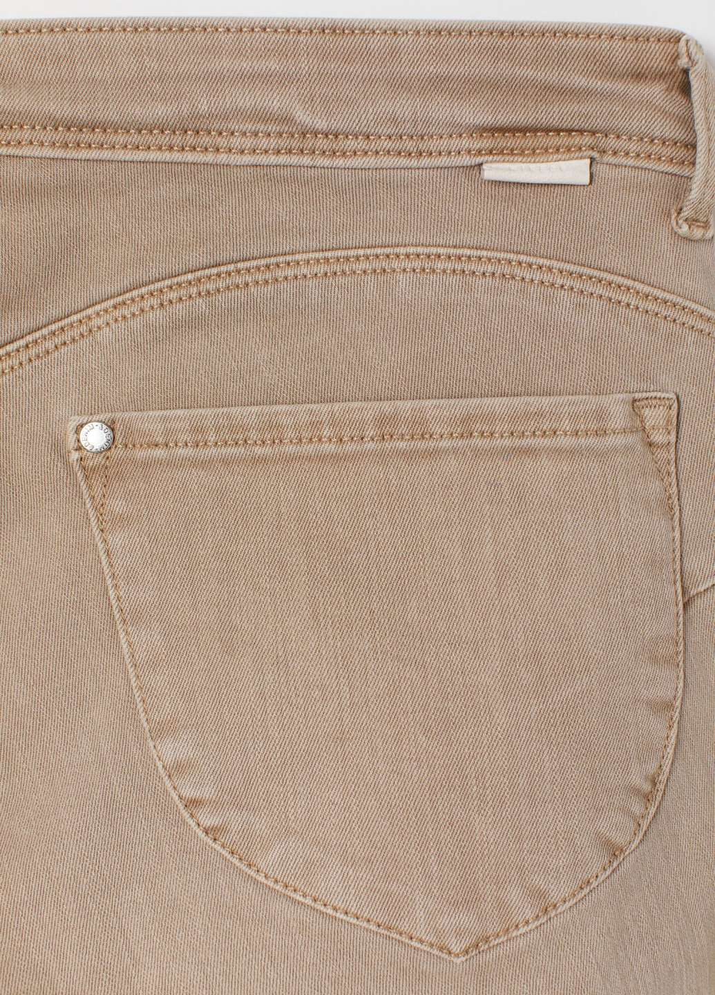 Бежевые демисезонные джинсы H&M