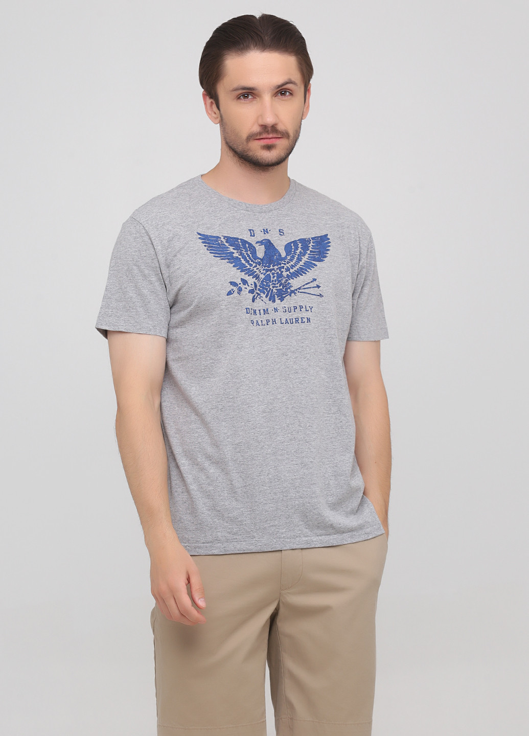 Світло-сіра футболка Ralph Lauren