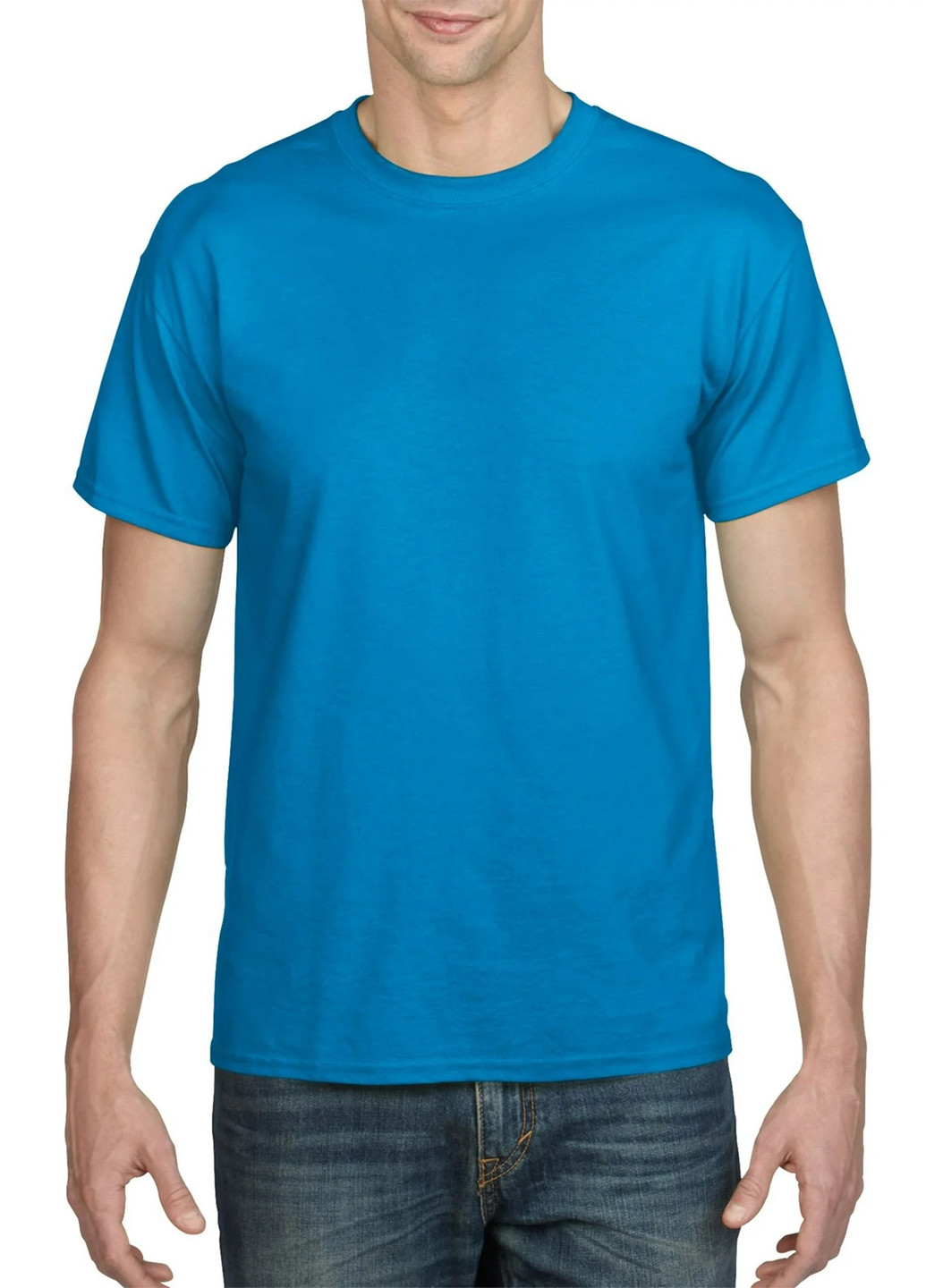 Блакитна футболка Gildan