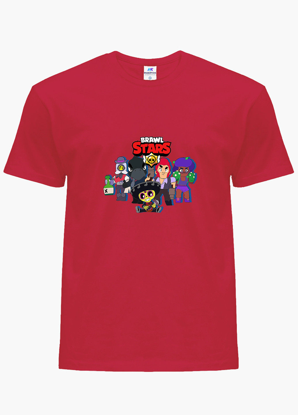 Червона демісезонна футболка дитяча бравл старс (brawl stars) (9224-1004) MobiPrint