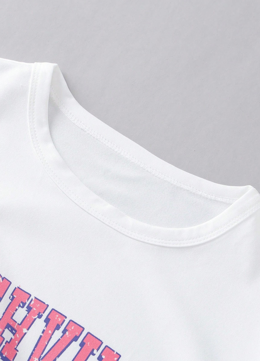 Біла літня футболка SHEIN