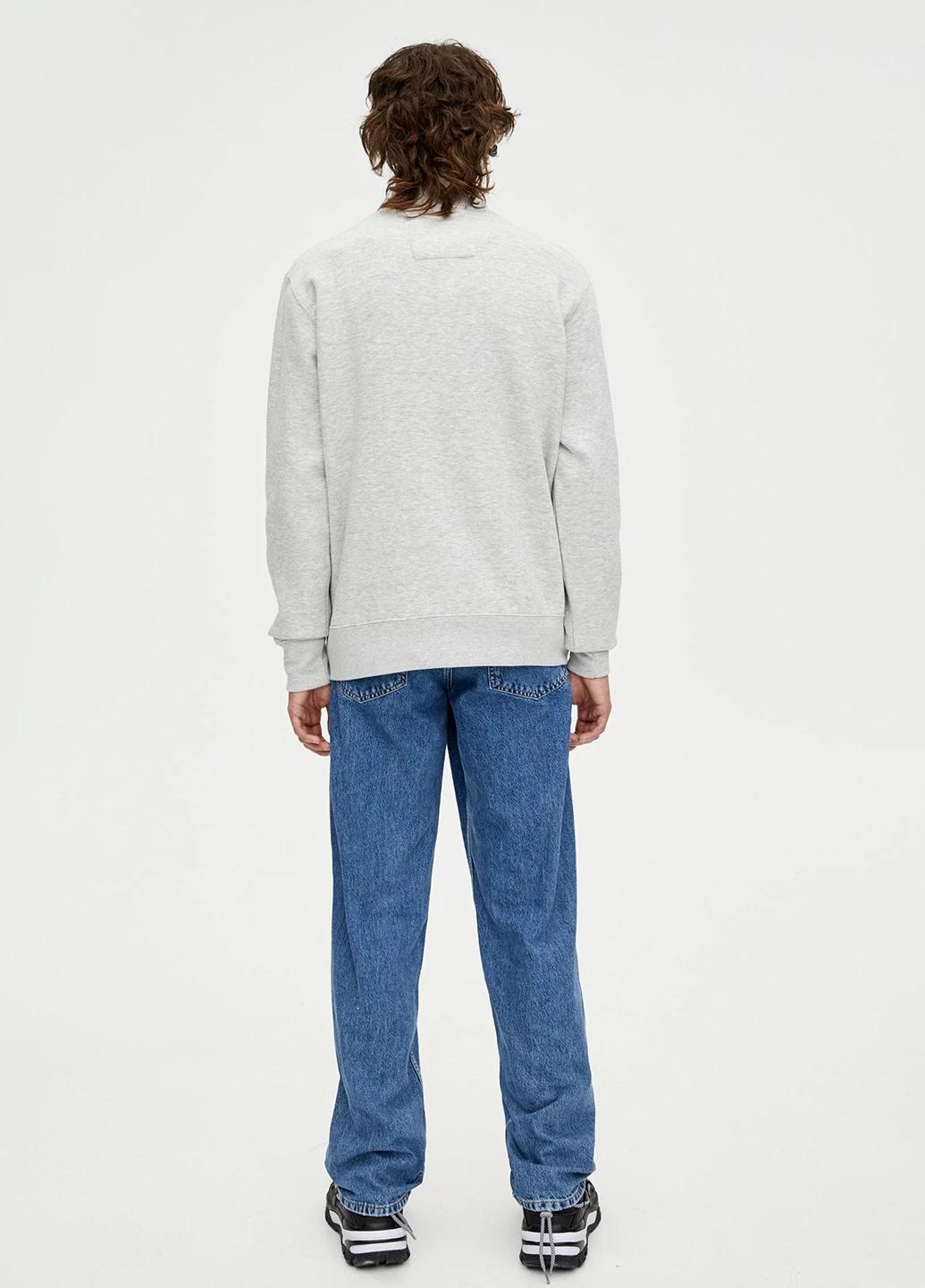 Світло-сірий світшот Pull & Bear меланж без декору (251697013)