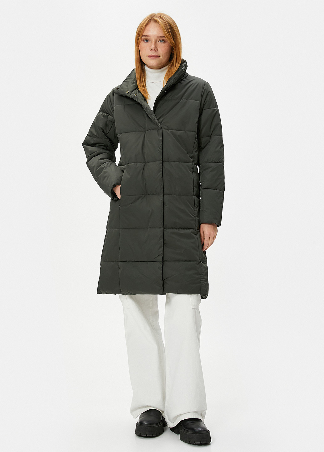 Чорна демісезонна куртка куртка-пальто KOTON