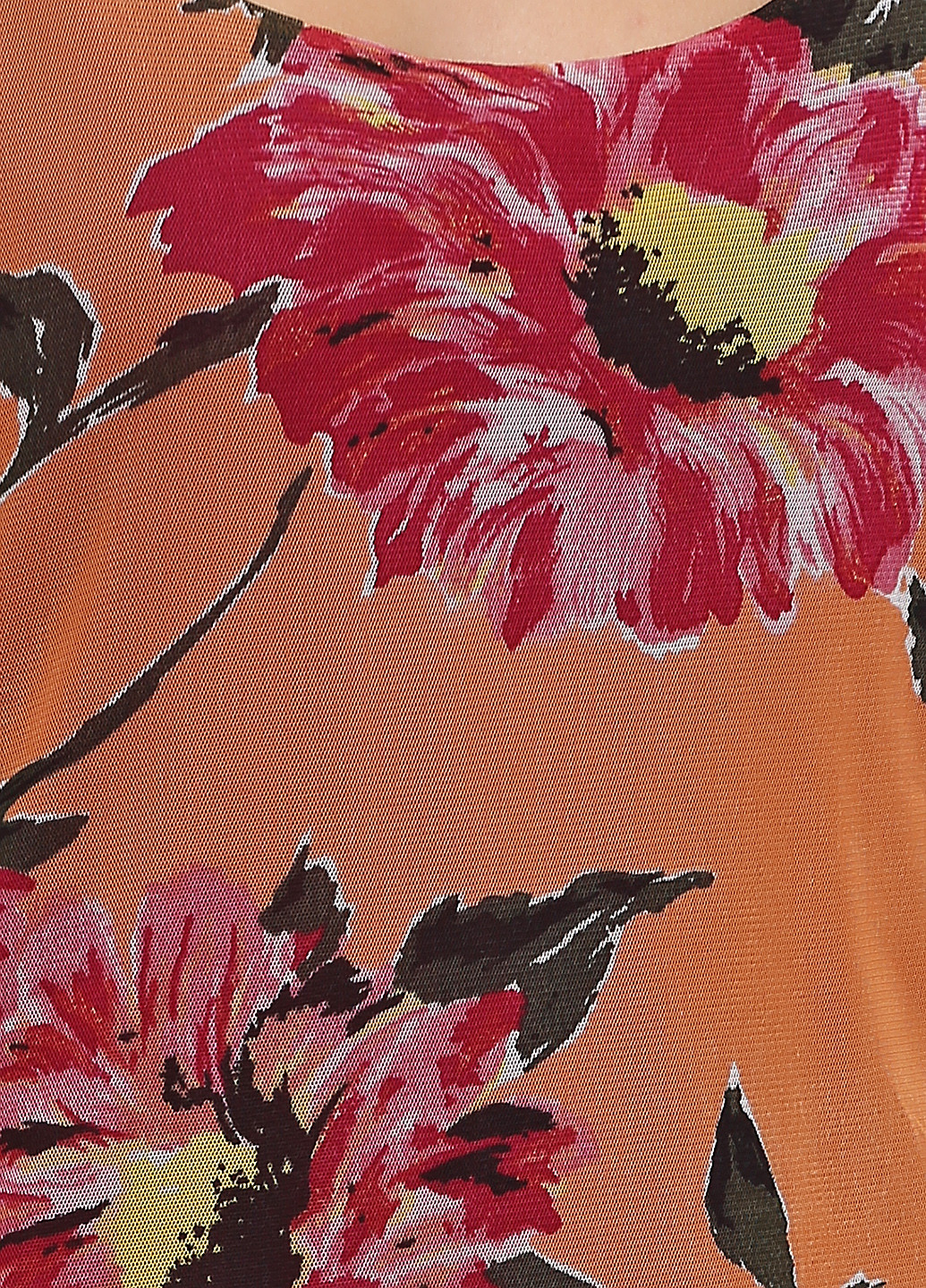 Охра кэжуал платье платье-комбинация ON-Line с цветочным принтом