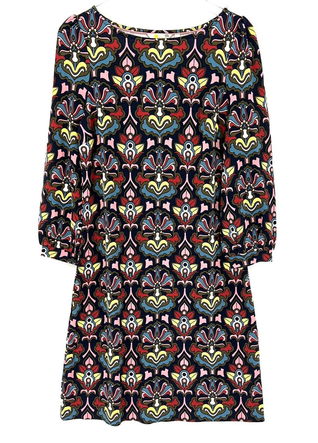 Комбинированное кэжуал платье футляр Boden с абстрактным узором