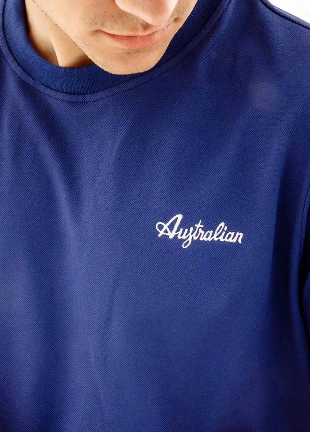 Синяя футболка lsuts0003-842a Australian Easy Tech Pique T-Shirt R-Fit Blue