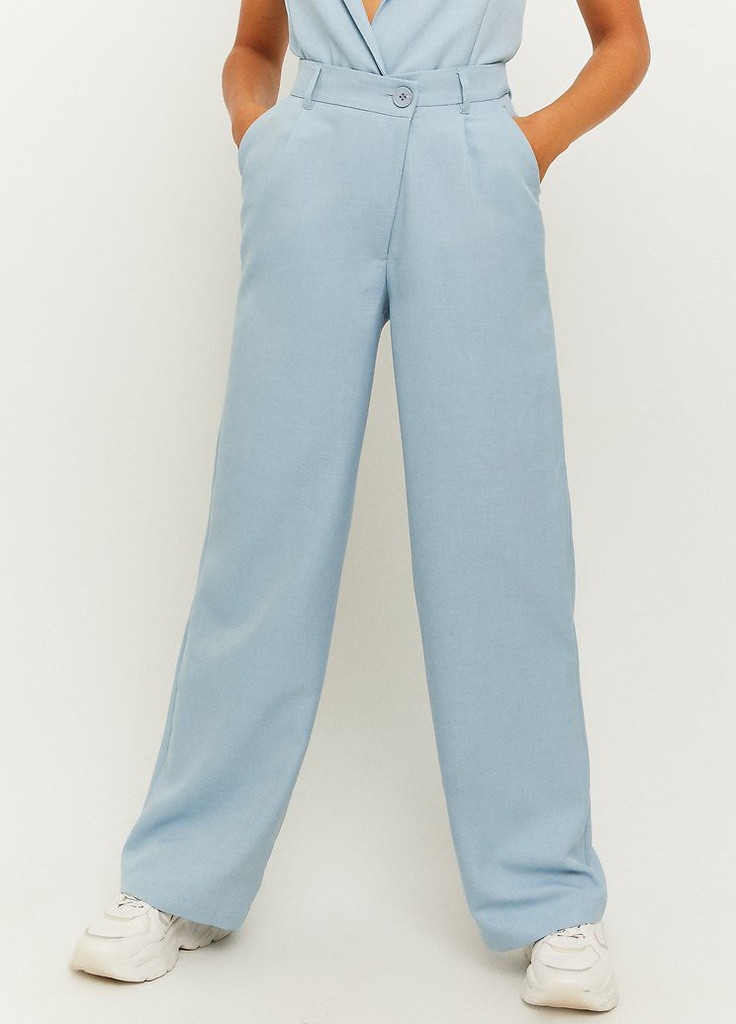 Голубые кэжуал демисезонные брюки Tally Weijl
