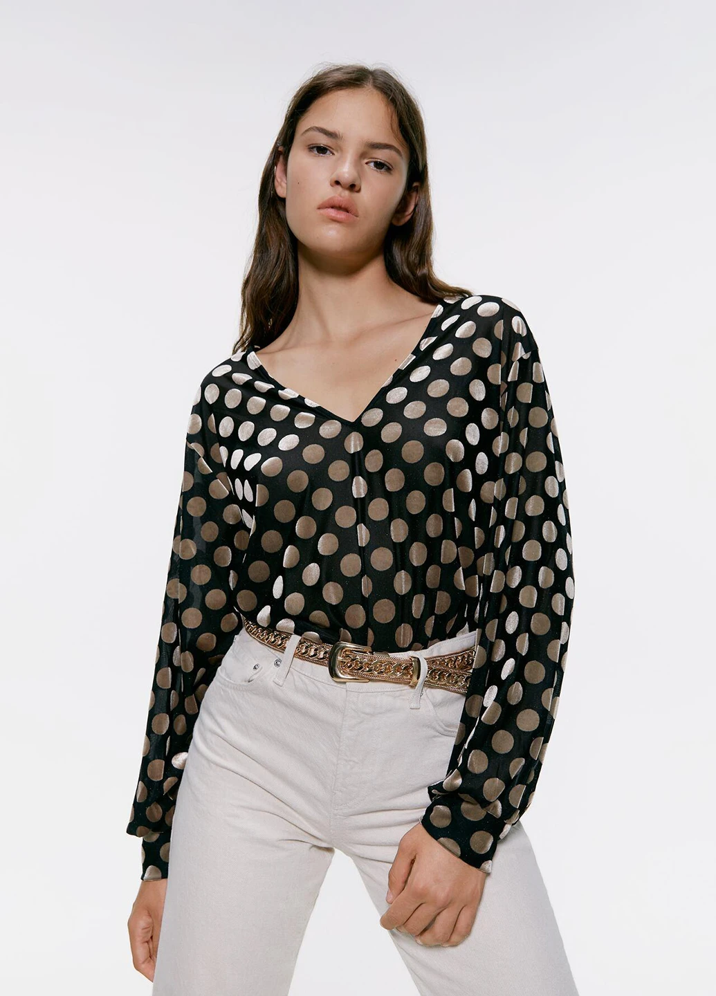 Чёрная блуза Zara
