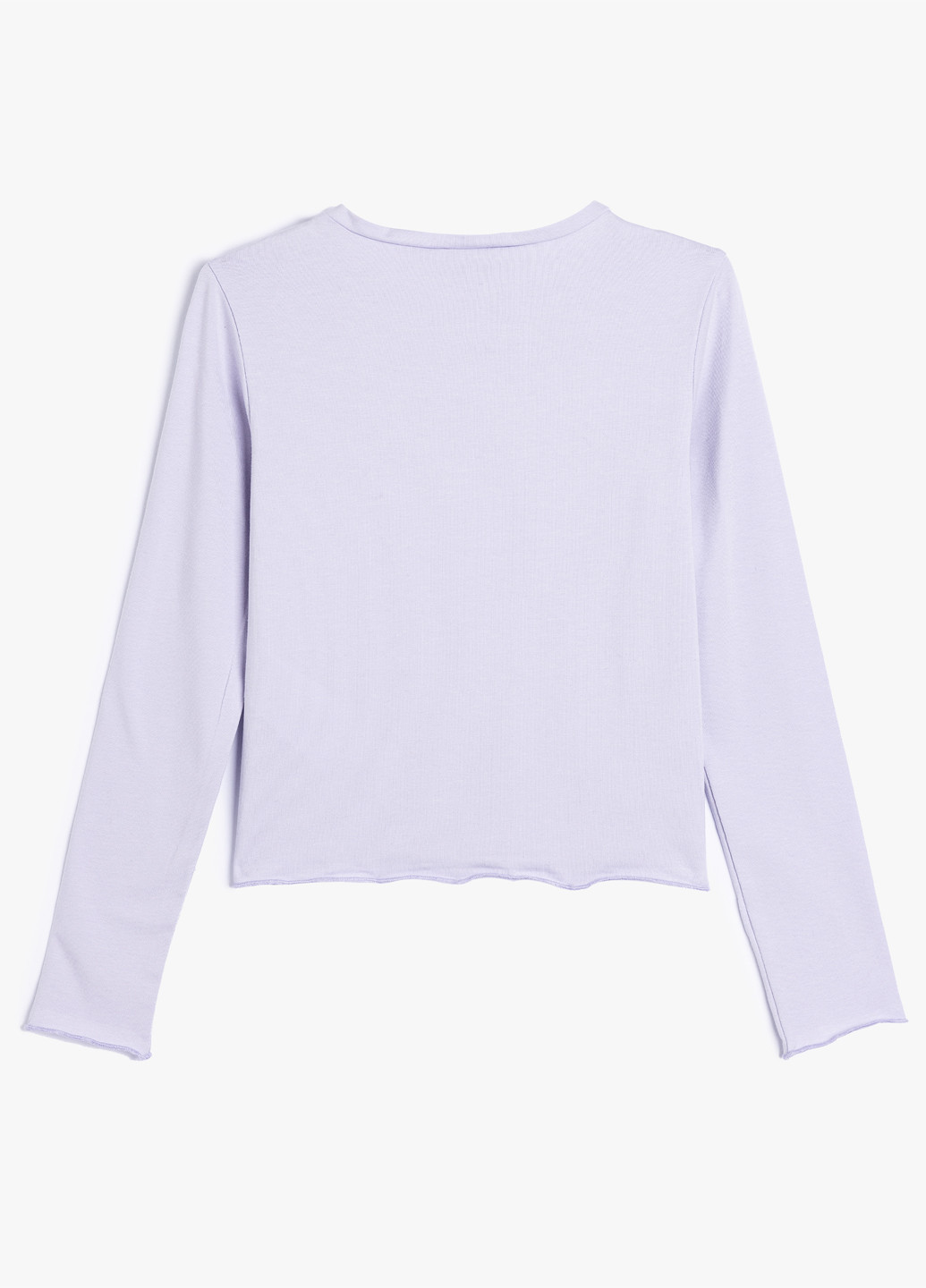 Лиловый демисезонный кэжуал лонгслив KOTON с рисунком