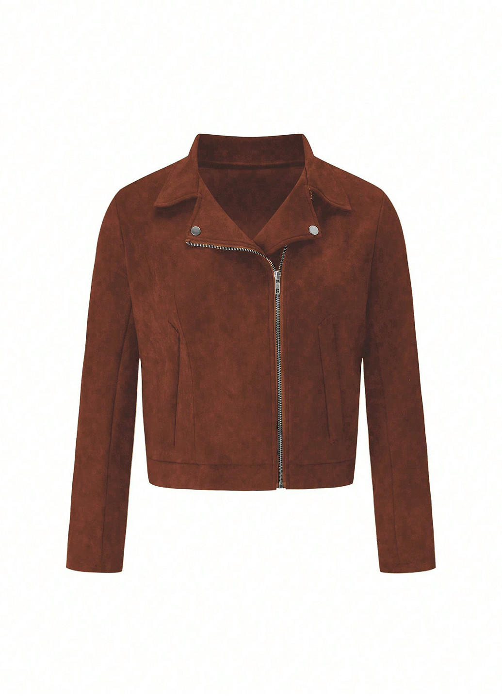 Коричнева демісезонна куртка косуха SHEIN