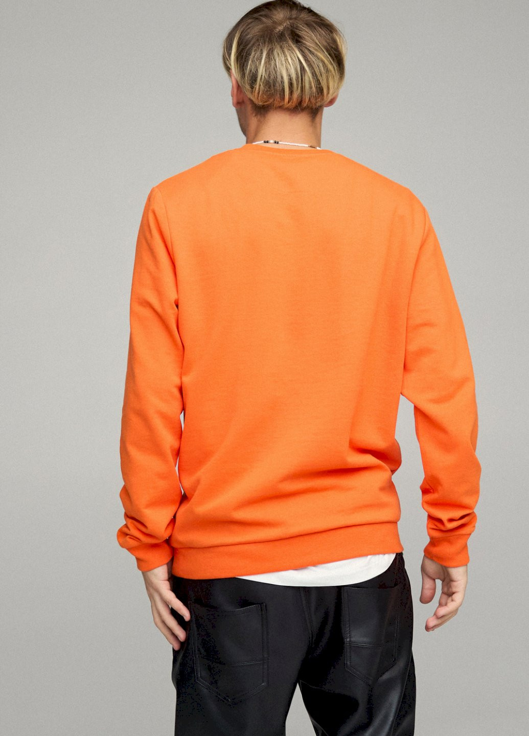 Оранжевый свитшот мужской basic /no flis/ YAPPI (252258525)