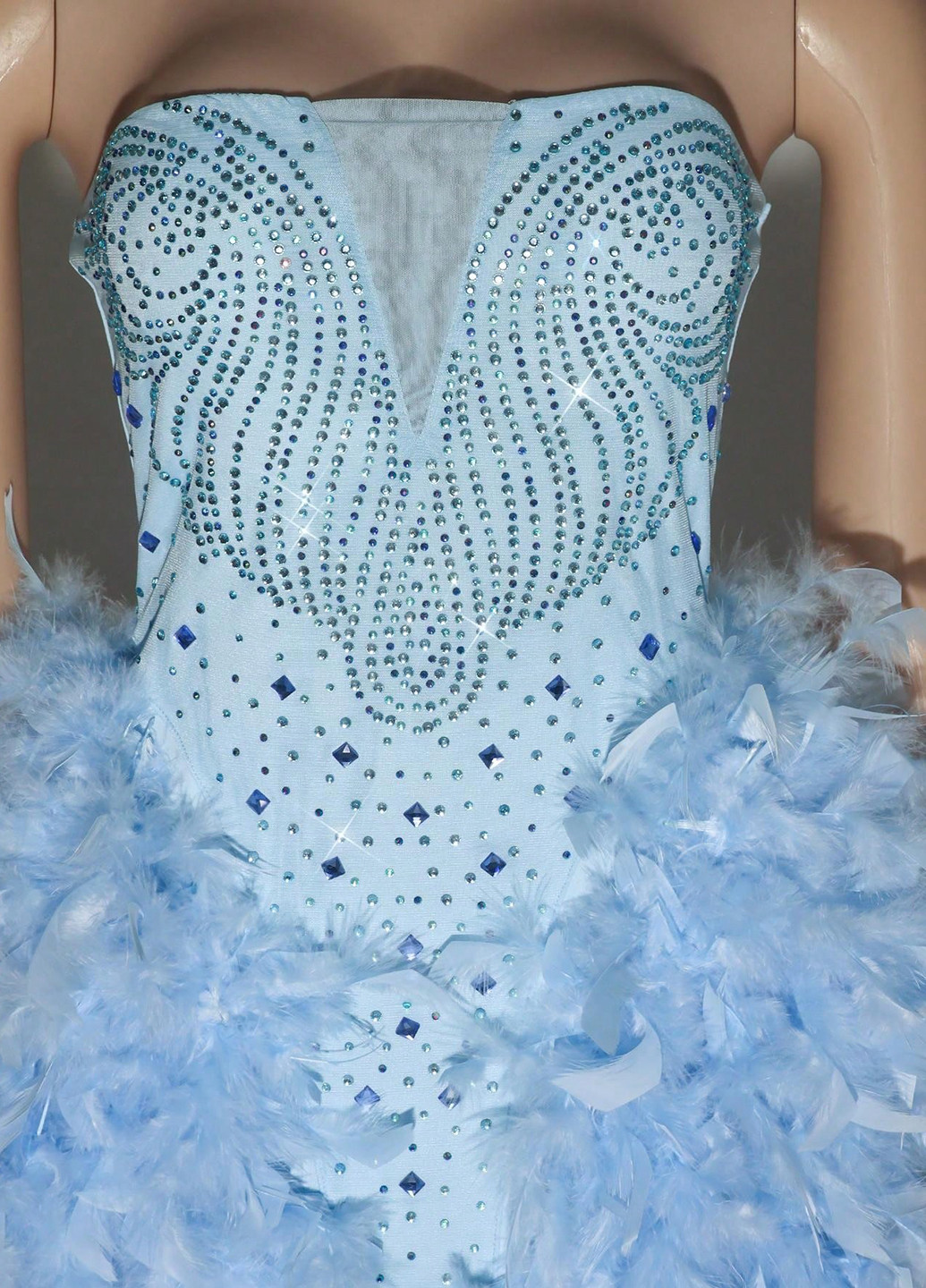 Блакитна святковий, коктейльна, вечірня сукня бандо, бебі долл, футляр SHEIN однотонна