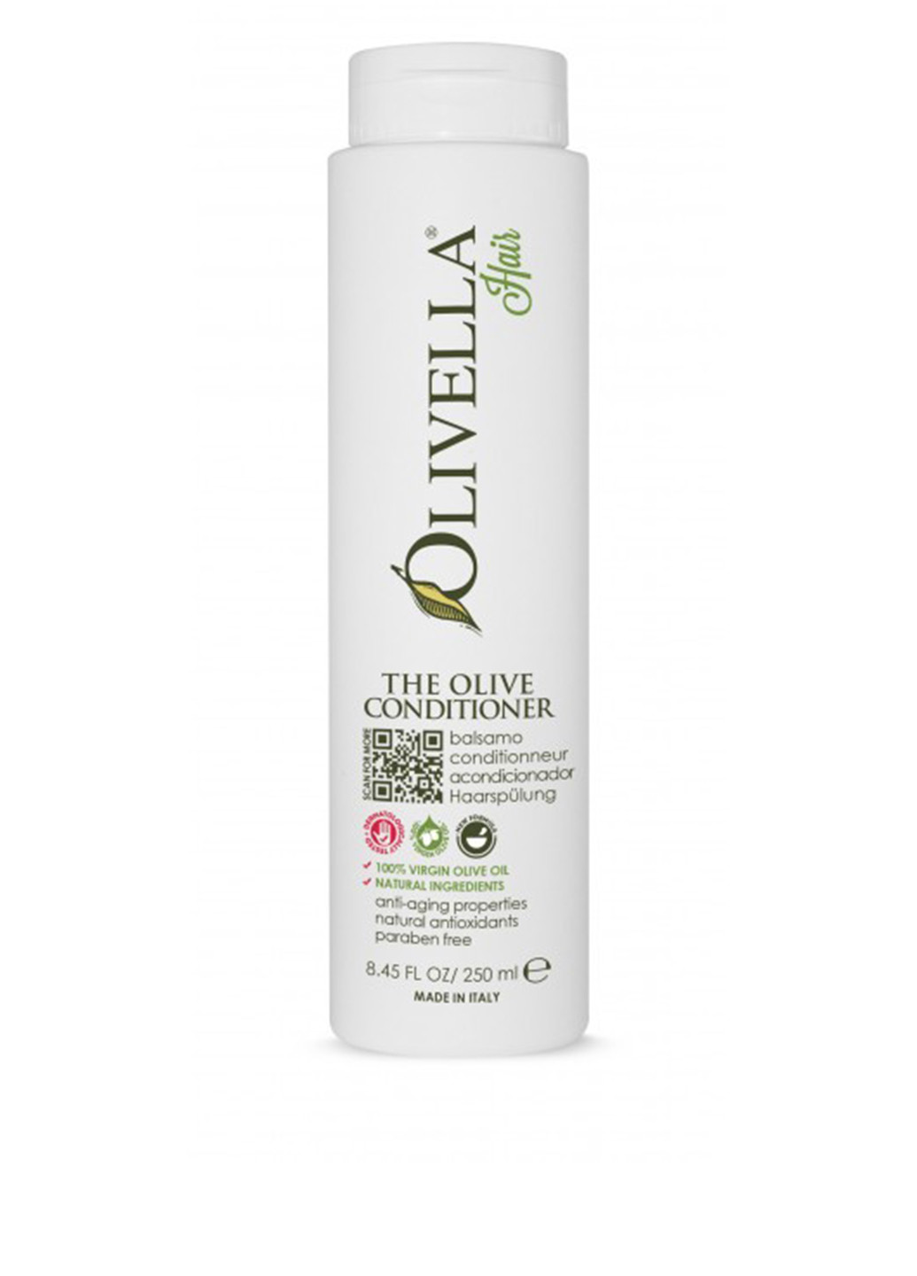Кондиционер для укрепления волос на основе оливкового экстракта, 250 мл Olivella (185402109)