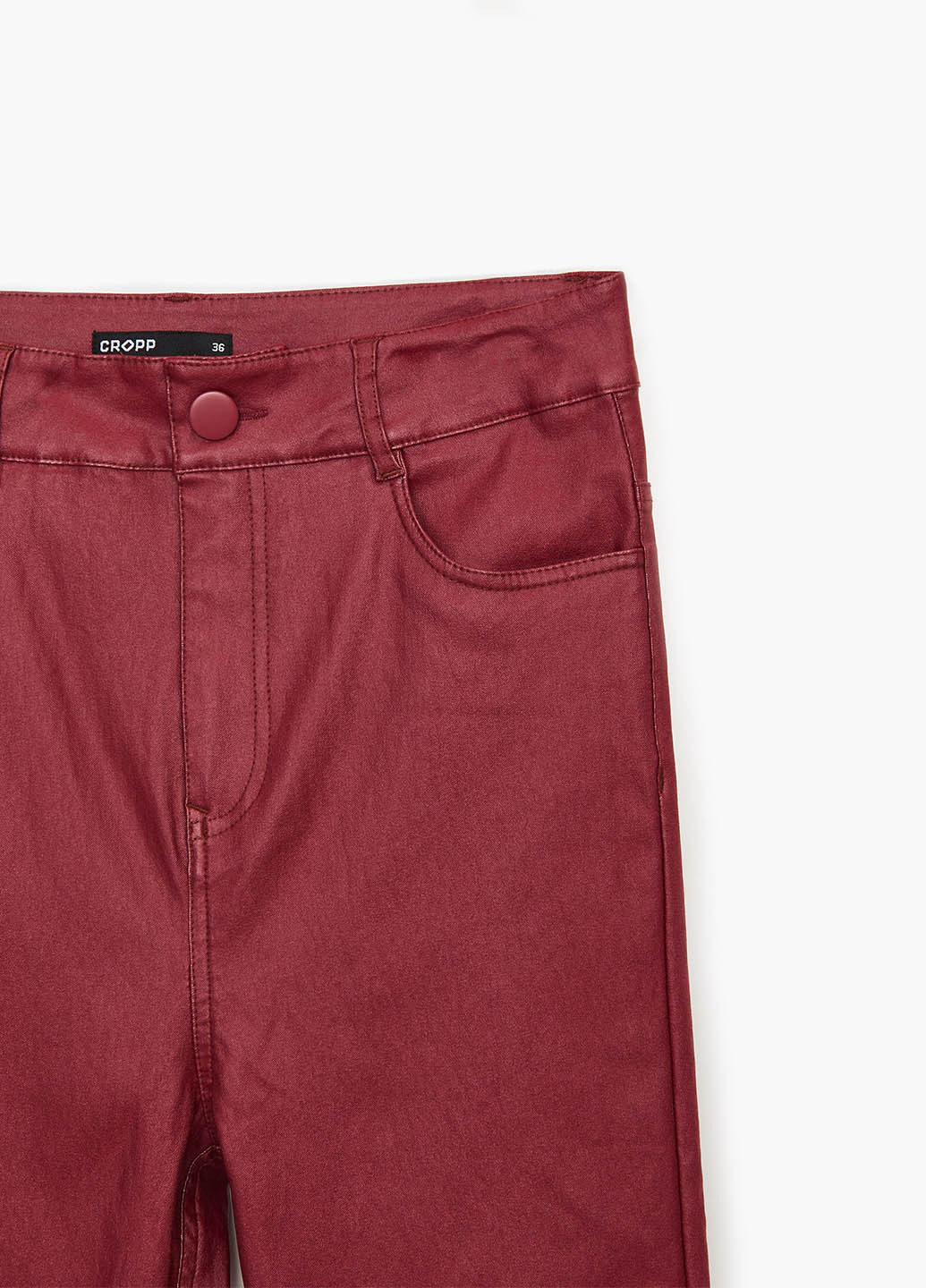 Красные кэжуал демисезонные зауженные брюки Cropp