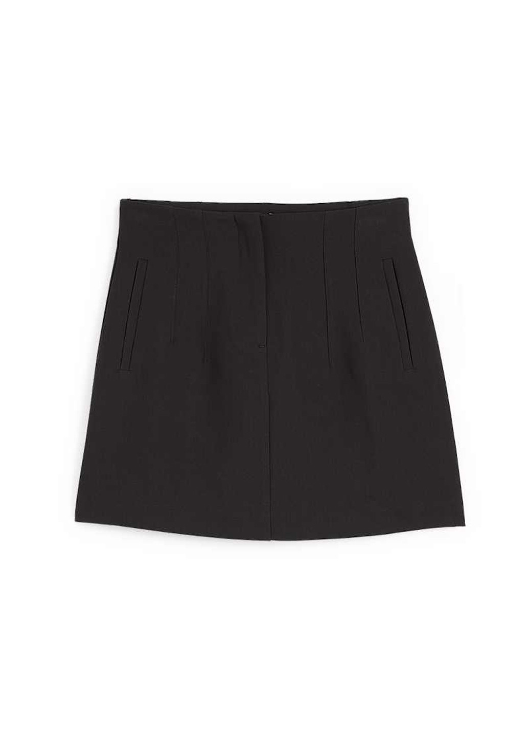 Черная кэжуал однотонная юбка C&A карандаш