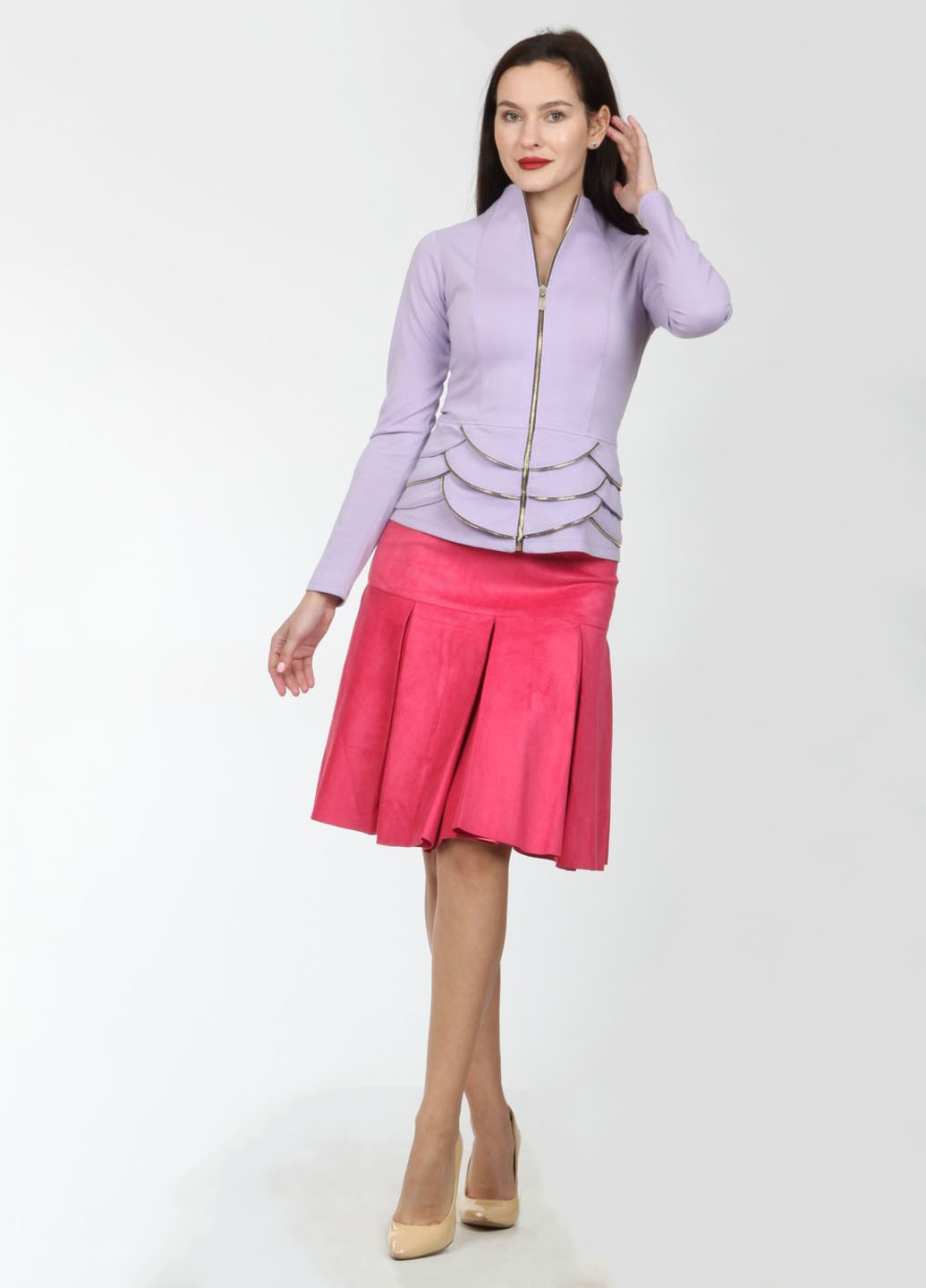 Розовая однотонная юбка Enna Levoni