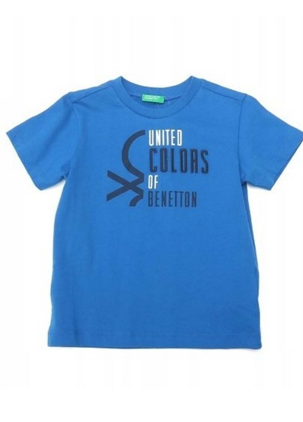 Синя літня футболка United Colors of Benetton