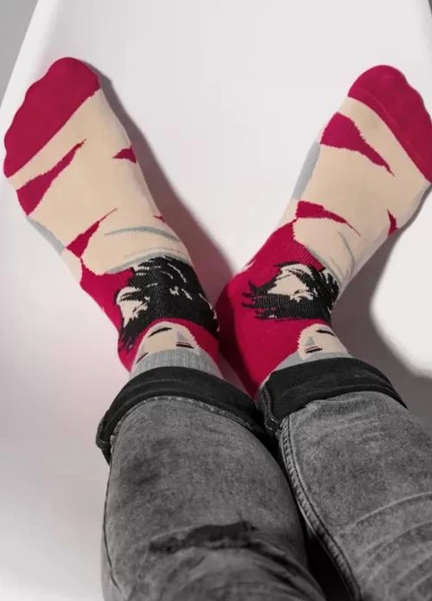 Червоні шкарпетки V&T Socks малюнки (251954828)