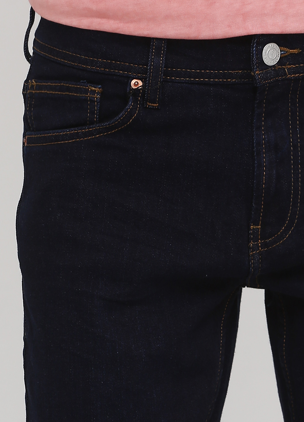 Темно-синие демисезонные зауженные джинсы 041 DANNY Colin's