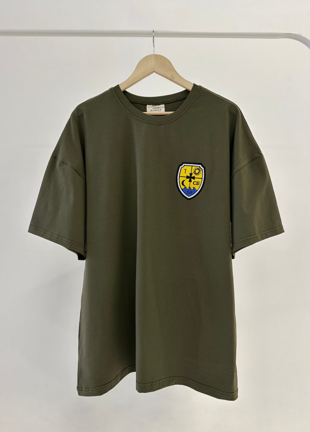 Хаки (оливковая) футболка Naiznanku