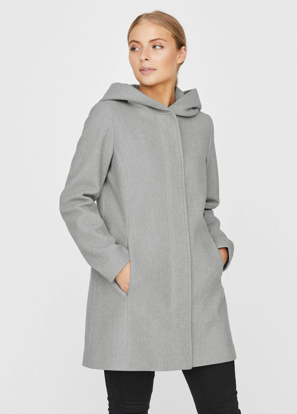 Світло-сіре демісезонне Пальто Vero Moda
