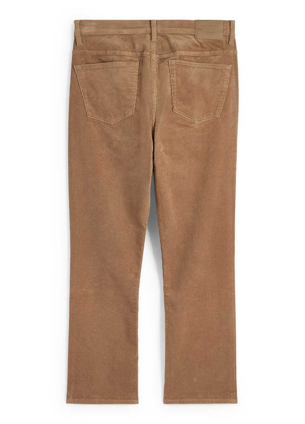 Светло-коричневые кэжуал демисезонные прямые брюки C&A