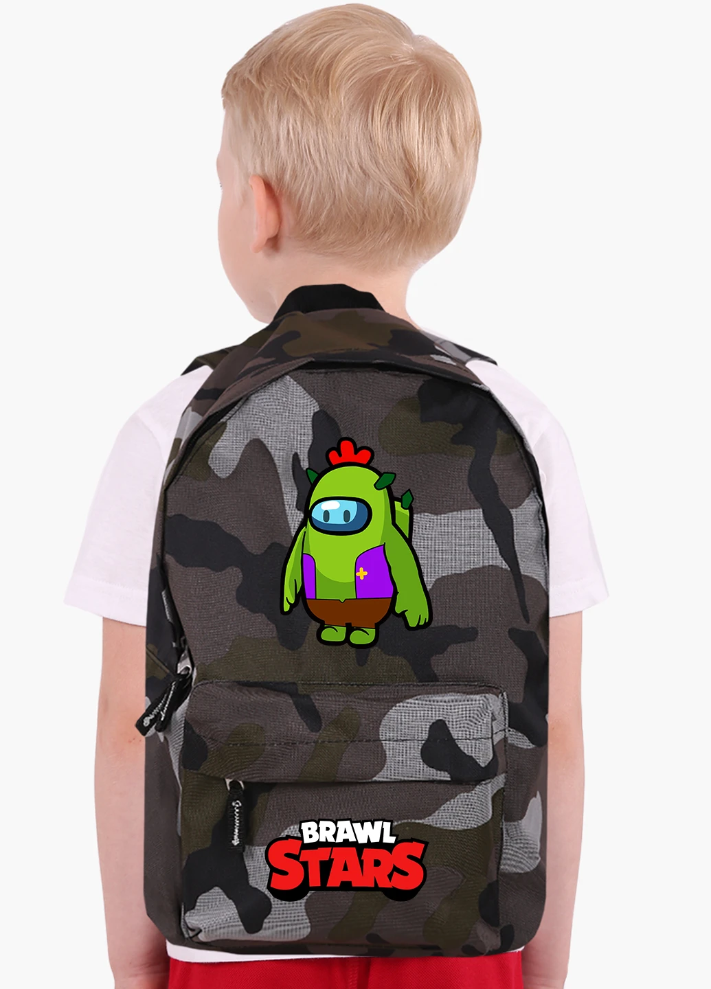 Детский рюкзак Спайк Бравл Старс Амонг Ас (Spike Brawl Stars with Pin Among Us) (9263-2590) MobiPrint (217832368)