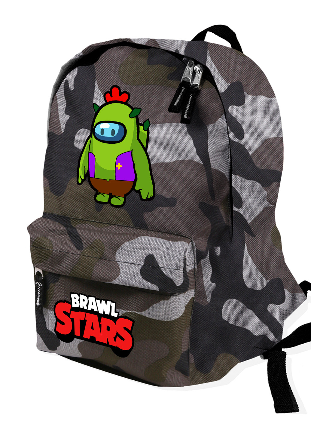 Детский рюкзак Спайк Бравл Старс Амонг Ас (Spike Brawl Stars with Pin Among Us) (9263-2590) MobiPrint (217832368)