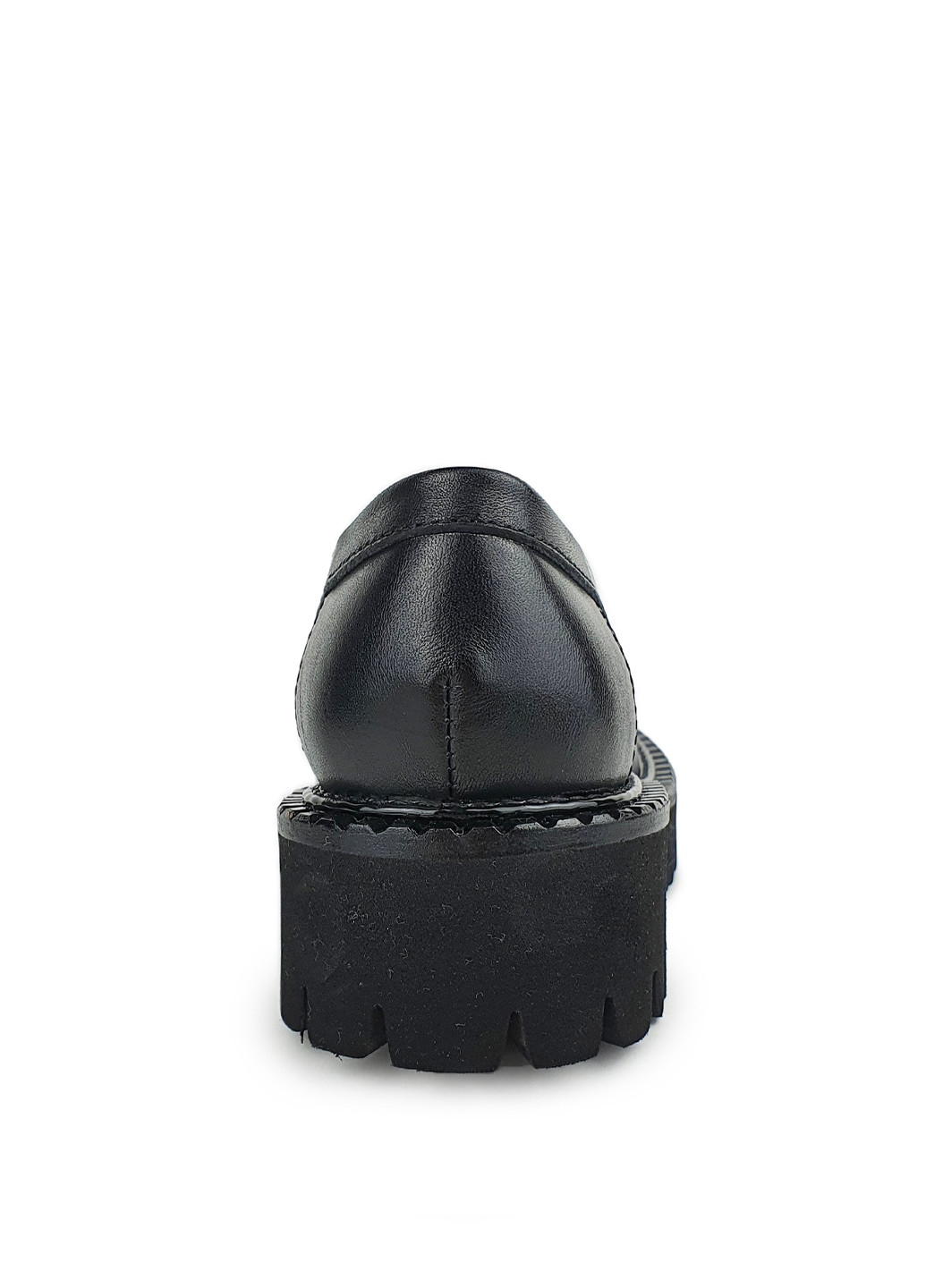 Жіночі туфлі лофери чорного кольору на невисокому каблуці Brocoli (244376033)