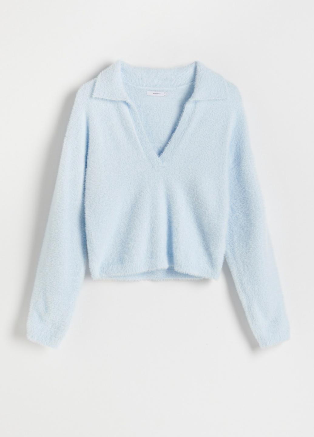 Светло-голубой демисезонный пуловер пуловер Reserved
