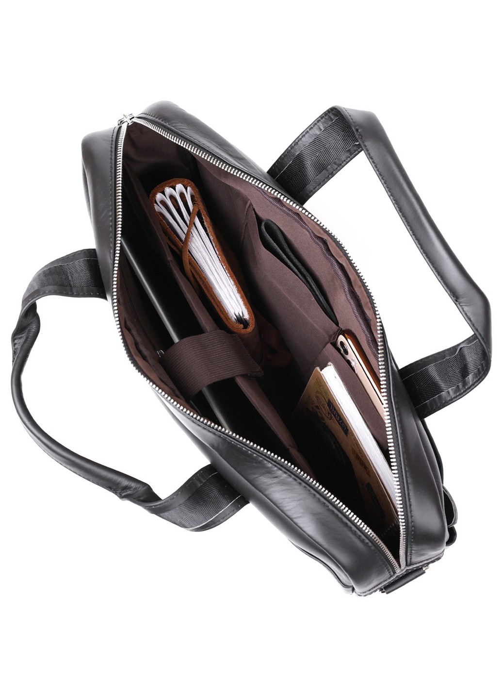 Ділова шкіряна сумка для ноутбука 40х27х7 см Vintage (253660127)