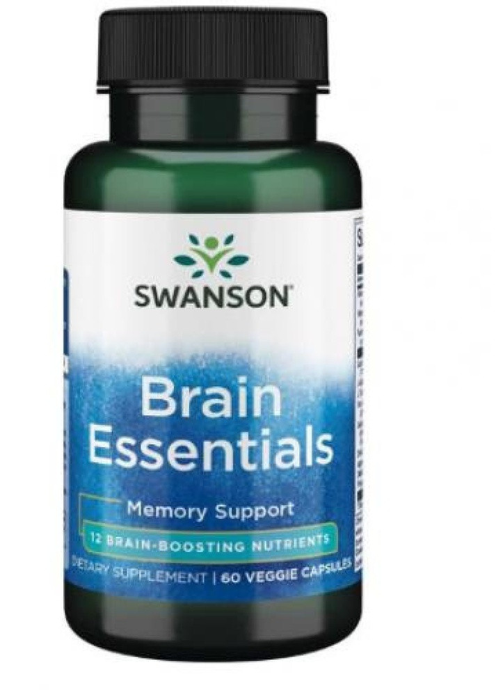 Витамины для стимуляции мозговой активности Brain Essentials 60veg caps Swanson (232599670)