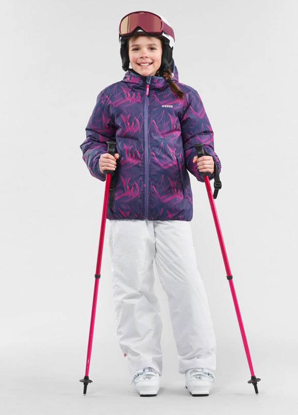Фиолетовая зимняя куртка Decathlon