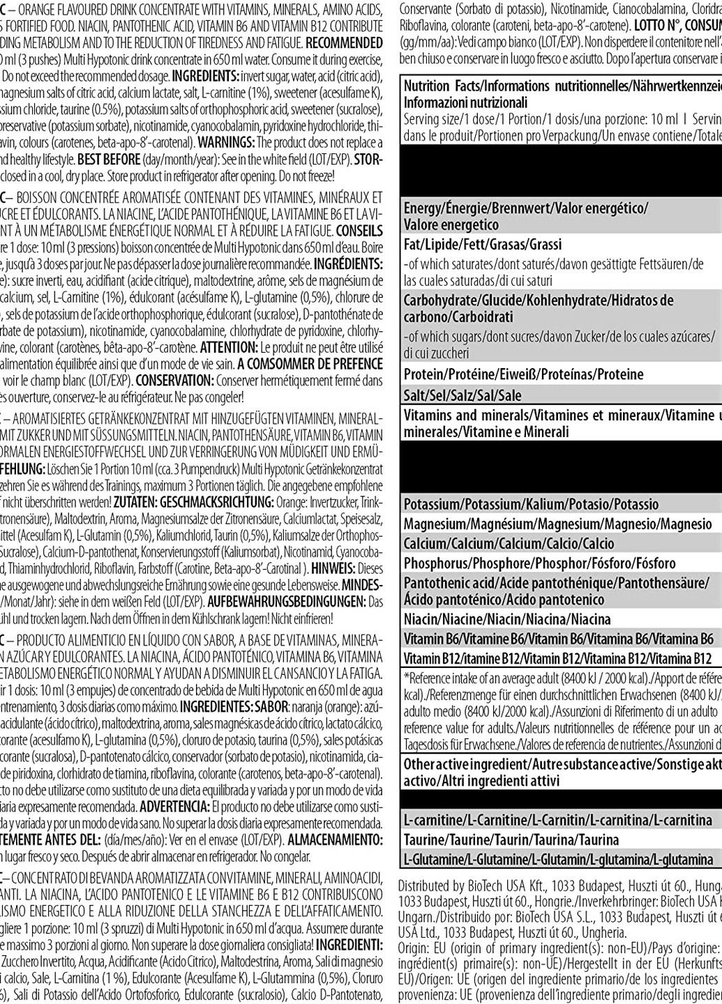 Ізотоник Multi Hypotonic Drink concentrate 1000ml (Mojito) Biotech (256027836)