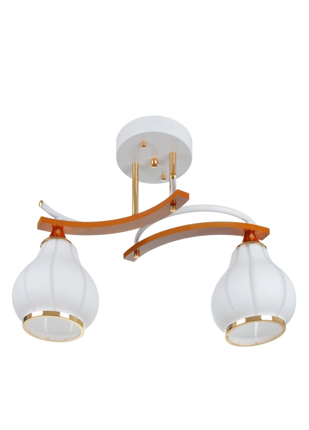 Люстра LK-681S/2 E27 WH+FG Brille (186800018)