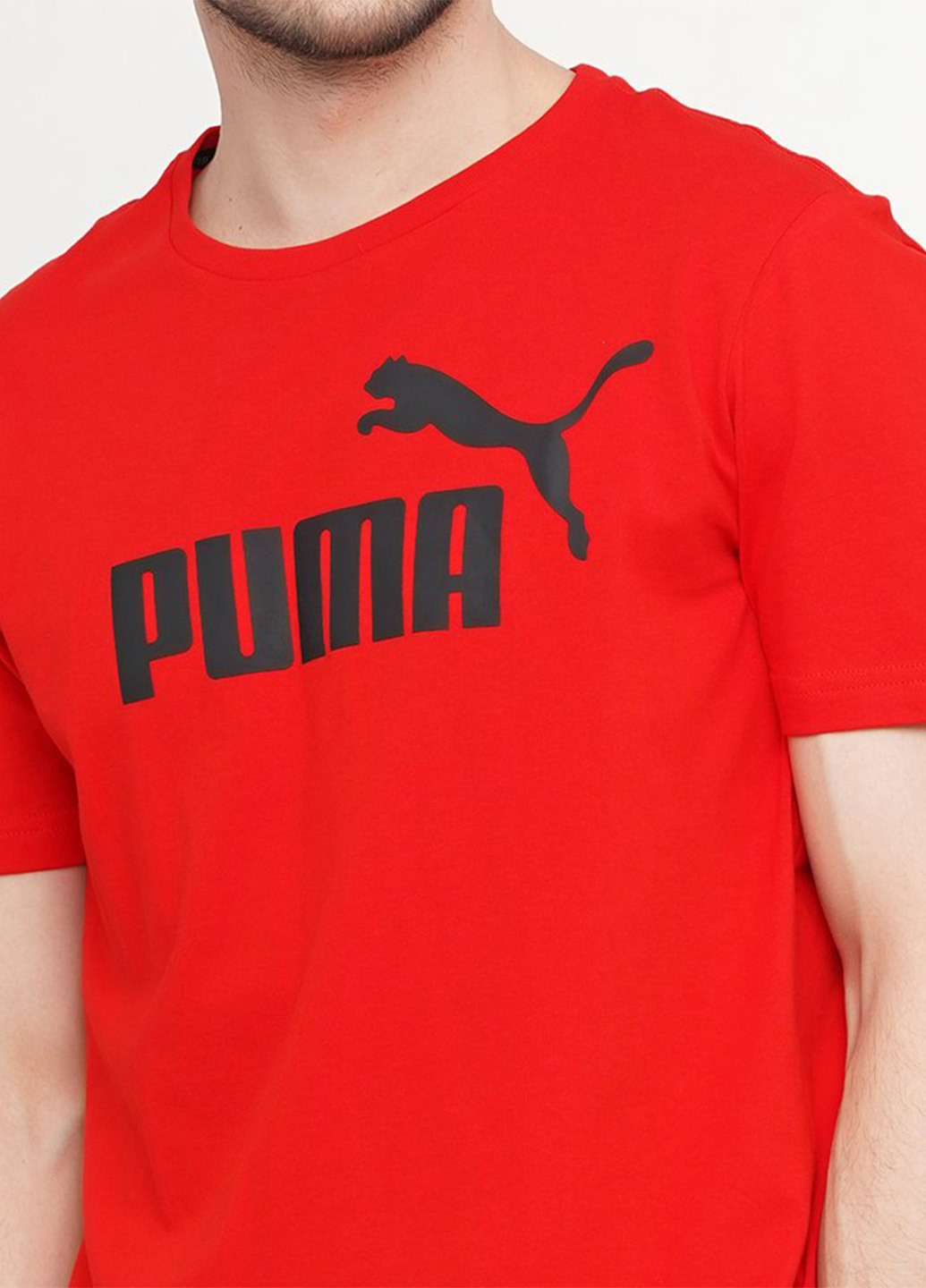 Красная футболка Puma Essentials Tee