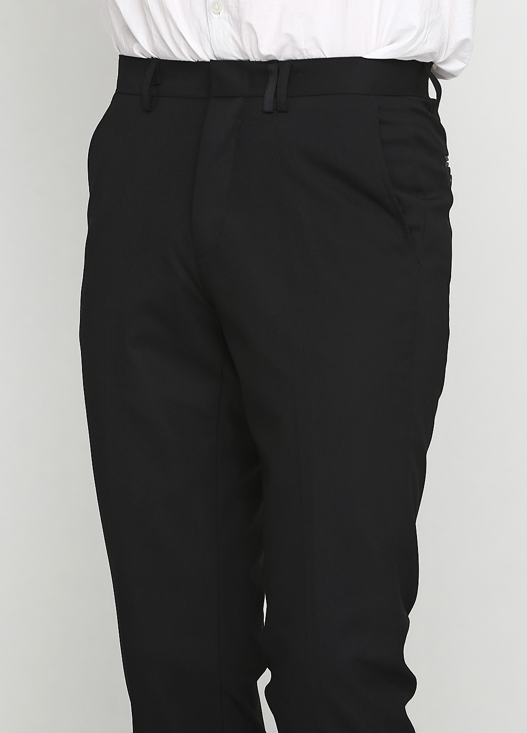 Черные кэжуал демисезонные зауженные брюки Devred