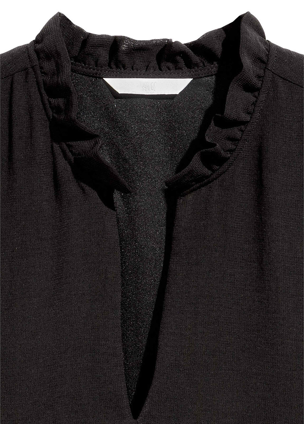 Черное кэжуал платье а-силуэт H&M однотонное