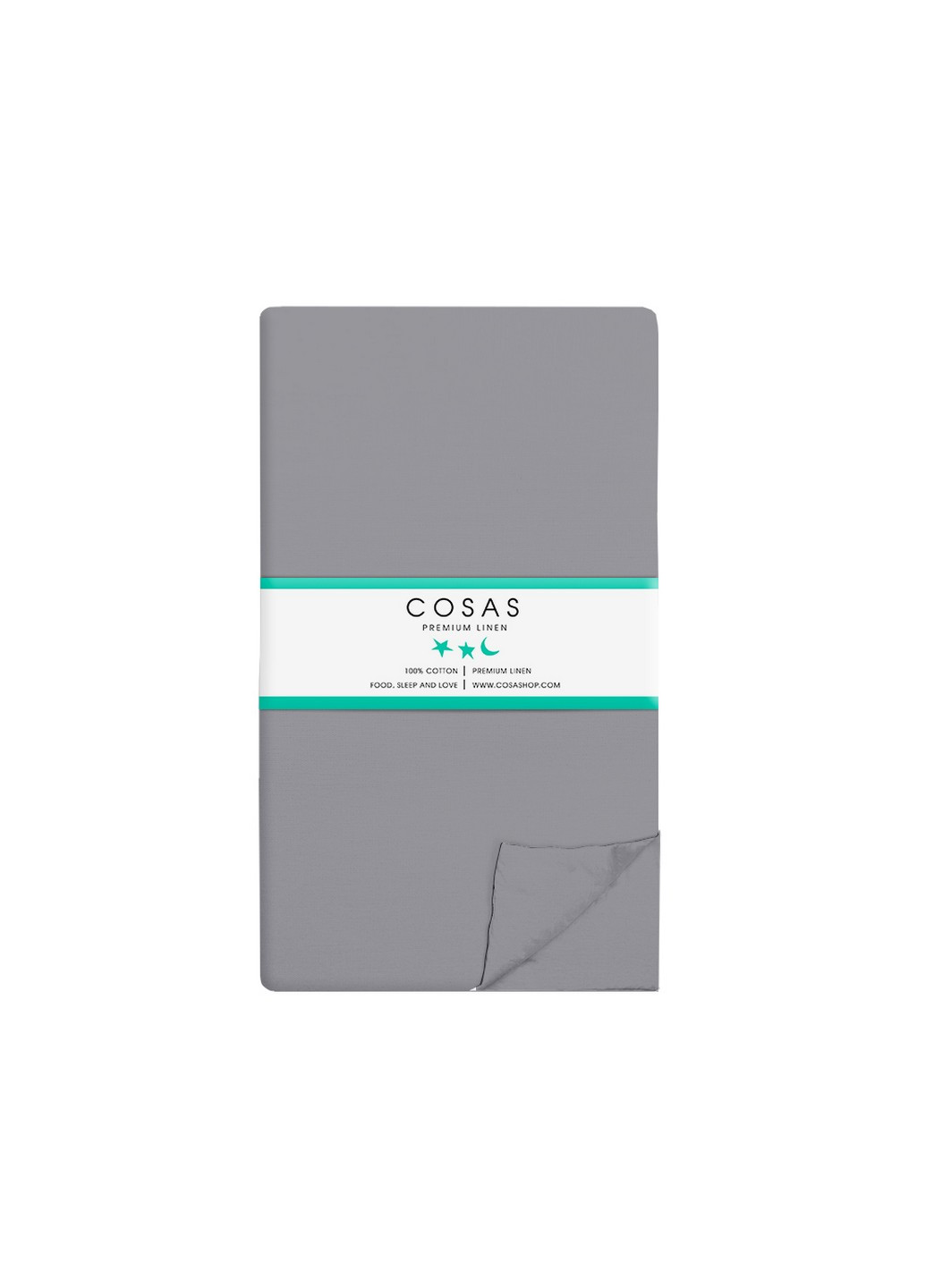 Комплект подросткового постельного белья на резинке Delta Color Graphite 160x220 см (4822052080986) Cosas (251850306)