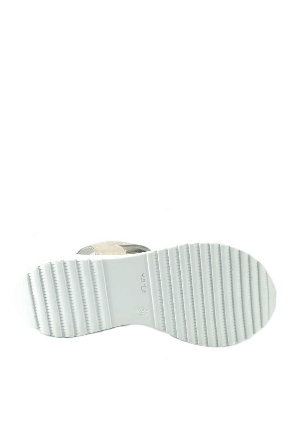 Серебряные босоножки No Brand на шнурках с перфорацией