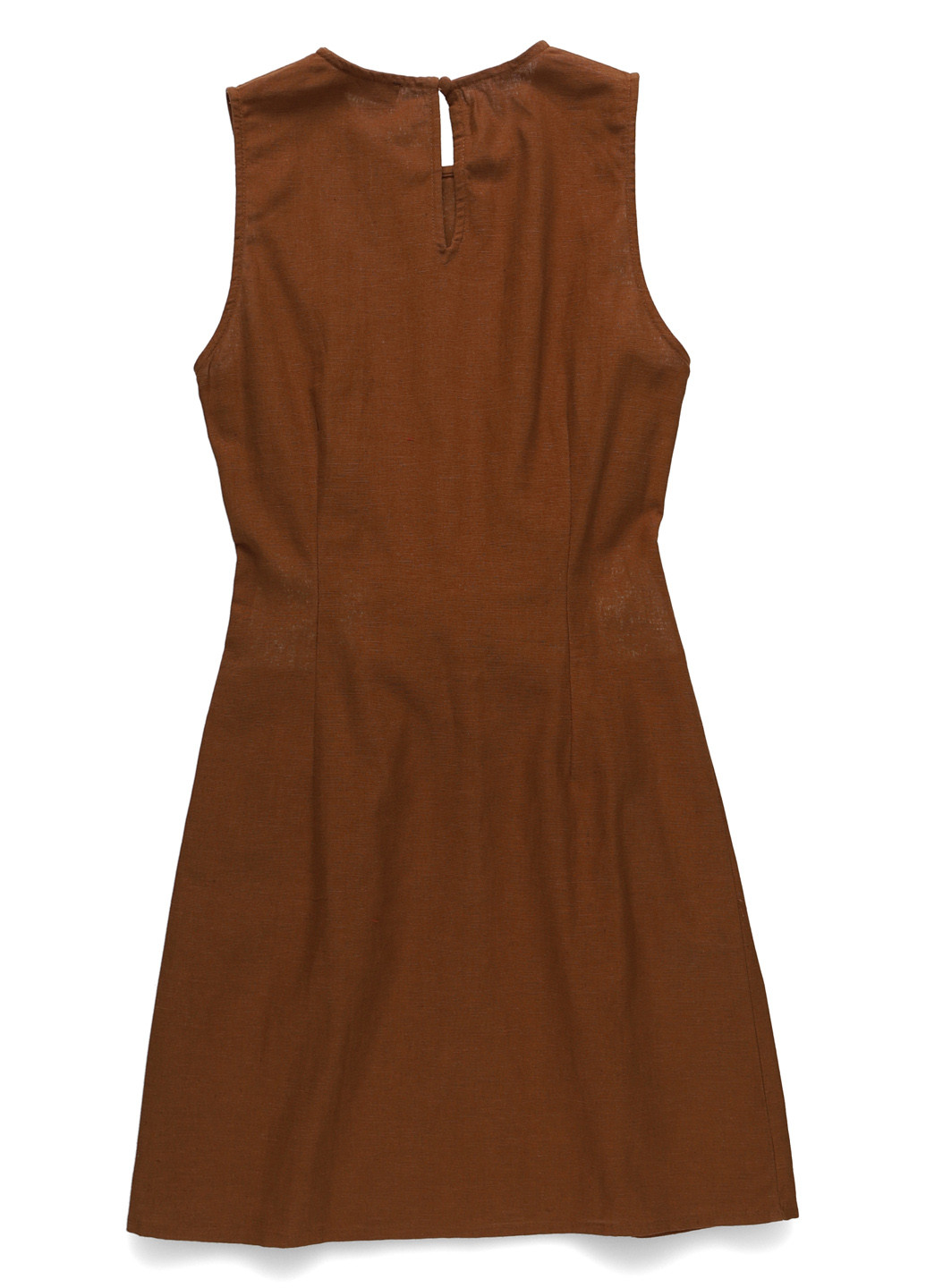 Коричневое кэжуал платье а-силуэт PrettyLittleThing однотонное