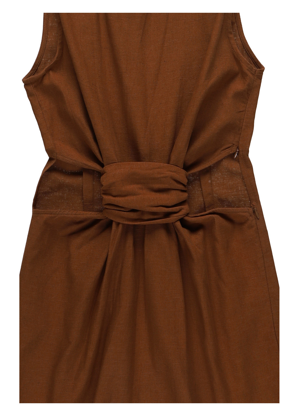 Коричневое кэжуал платье а-силуэт PrettyLittleThing однотонное