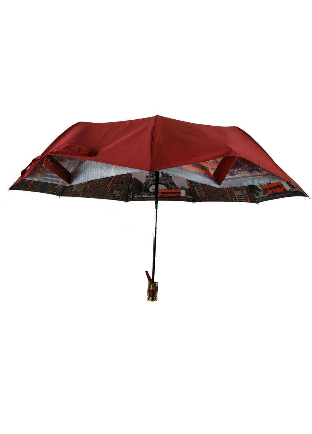 Зонт Bellissimo 18301-6 складной бордовый