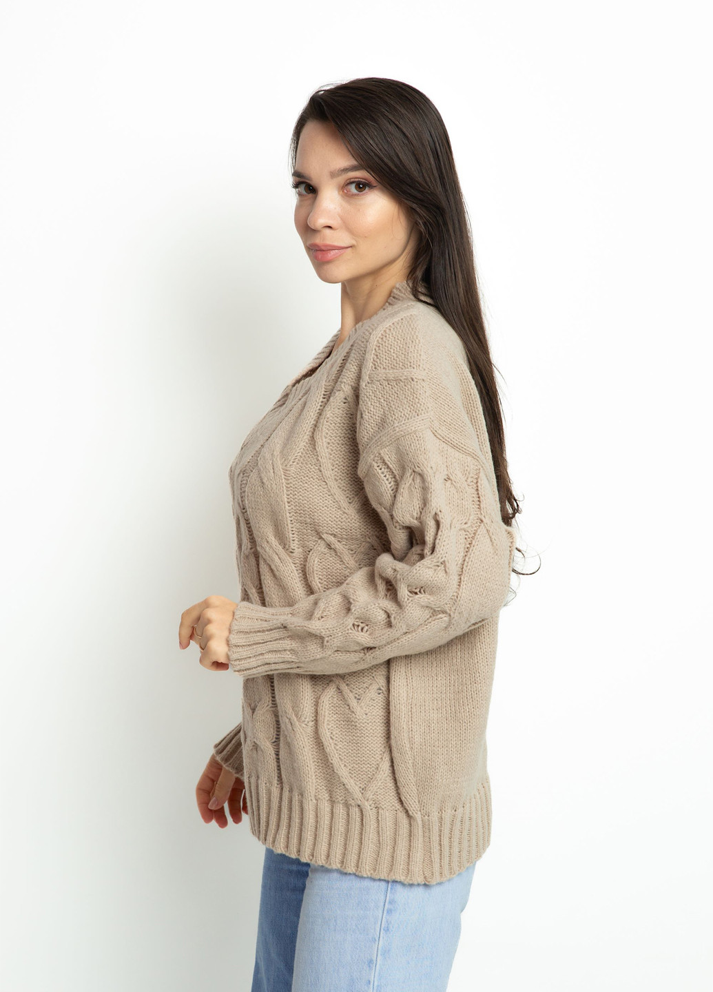 Світло-бежевий демісезонний пуловер пуловер Time of Style