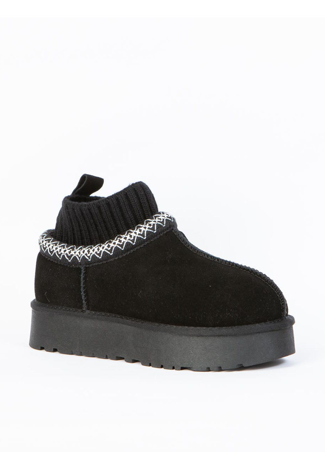 Зимние ботинки Lonza с вышивкой из натуральной замши