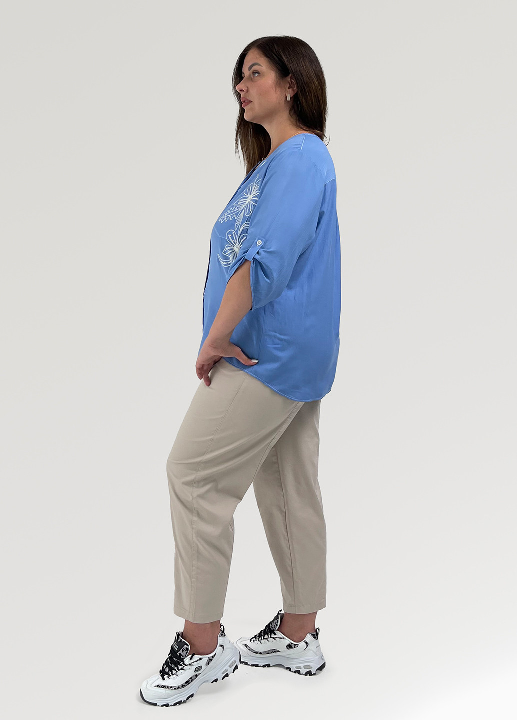 Блакитна блуза Grandi