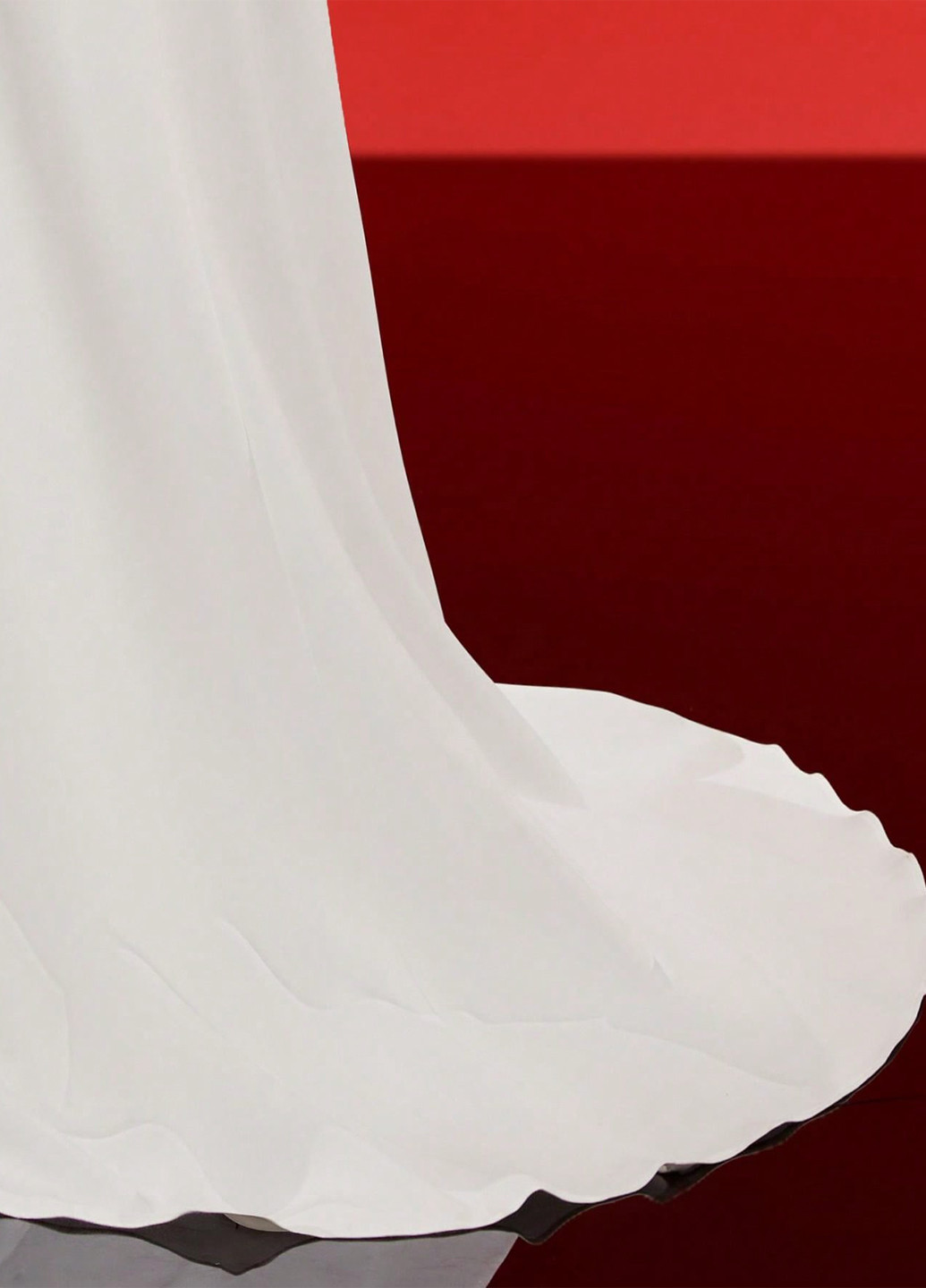 Белое вечернее платье SHEIN однотонное