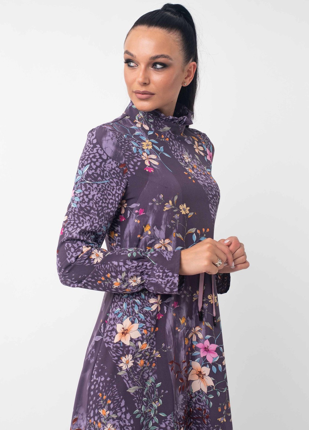 Фиолетовое кэжуал платье рут пл 10.2-09/19 фиолет Ри Мари однотонное