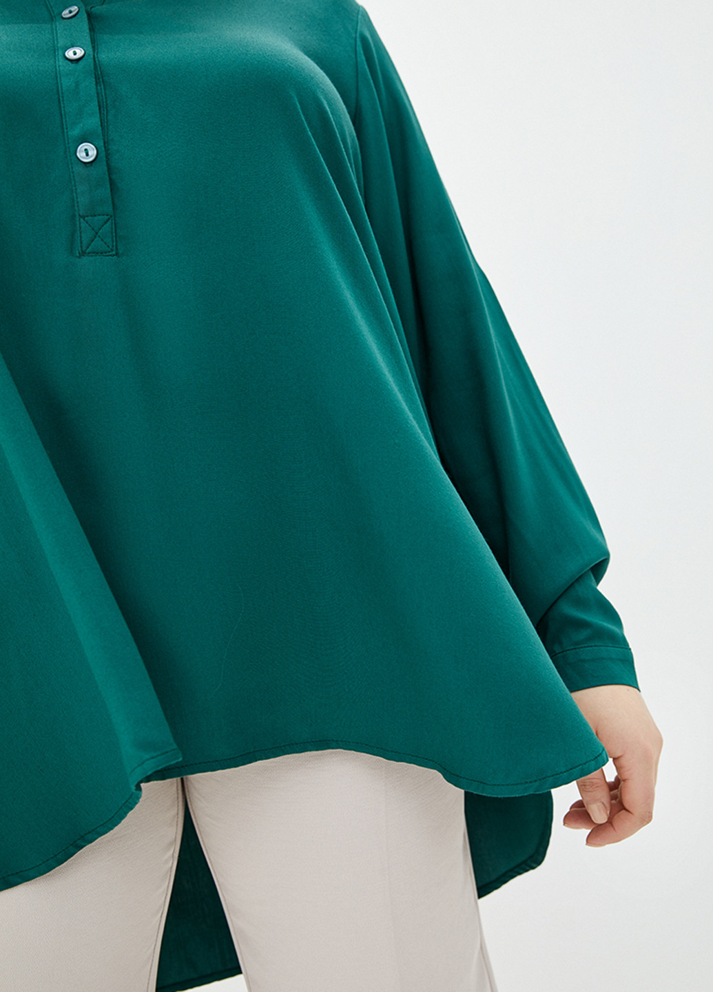 Зеленая демисезонная блуза Jhiva